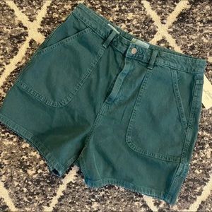 Universal thread jean shorts army green